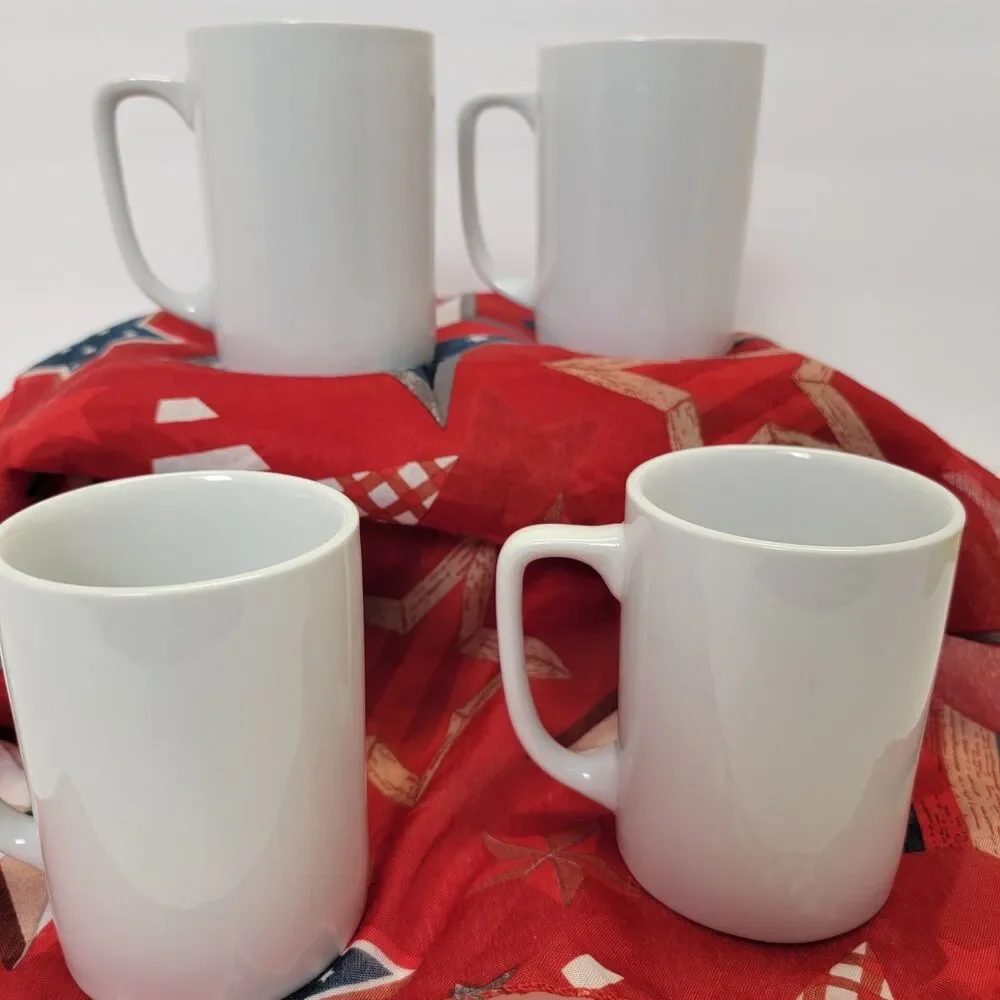 Richard E Bishop Waterfowl and Upland Game Birds Porcelain Coffee Mugs Set of 4